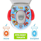 Nickelodeon PAW Patrol "Calling All Pups" 3 Piece Must Have Potty Training Set - Soft Potty Seat, Step Stool, Finger Puppets - Boy Potty Training