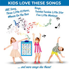 Just Smarty Interactive Alphabet Wall Chart | Talking ABCs & 123s Music Poster with Interactive Light | Toddler Alphabet Learning | Best Educational Gift for Boys & Girls Ages 2 3 4 5 | Letter Sounds