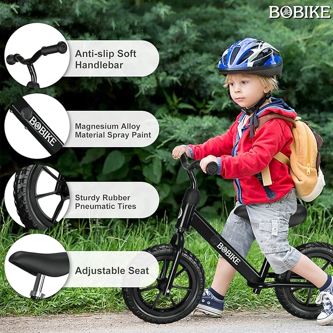 Toddler Balance Bike Toys for 2 to 5 Year Old Girls Boys Adjustable Seat and Handlebar No-Pedal Training Bike Best Gifts for Kids