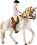 Schleich Horse Club - 95PC Sofia's Secret Camper Playset with Removable Rooftop Balcony - Includes Camper, Horse and Rider Figurines and Accessories - Modular Play Set for Girls - Kids Ages 5+ | 42593