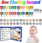 26-Piece Magnetic Blocks for Toddlers 1-3 | STEM Learning Toys with ABC, 123, Animals | Includes 9 Early Learning Cards | Big 1.4-inch Blocks are Choke-Proof and Easy to Grip