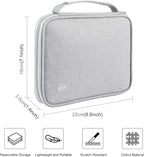 RFID Passport Wallet for Women/Men,Tote Passport Holder for Travel Family,Portable Travel Premium Wallets,Waterproof Passport Holders Bag,Travel Document Organizer Credit Cards Case(Grey-Large)