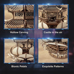 3D Puzzles for Adults, Wooden 3D Puzzle Model Lotus Pavilion Music Box Toys Building Kits, DIY Wood Crafts Cool Toy Hobbies for Men Women, Creative Assembly Gifts