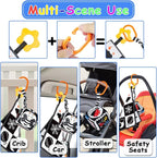 KUANGO 3 PCS Black and White High Contrast Baby Toys Newborn Toys 0-6 Months, Visual Stimulation Sensory Soft Book, Infant Tummy Time Toys 0-3-6 Months Baby Gifts