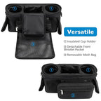 Accmor Universal Stroller Organizer with Insulated Cup Holder Detachable Phone Bag and Shoulder Strap,Stroller Bag Caddy Organizer Fits for Uppababy, Baby Jogger, Britax Strollers