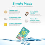 All Natural Bubble Bath for Kids & Baby, Hypoallergenic Bubble Bath Kids with Sensitive Skin, Gentle Eczema Safe Baby Essentials, Unscented Powder Mix with Colloidal Oats, Up to 30 Baths