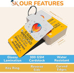 300 Vocabulary Flashcards | Double Sided English-Spanish Bilingual Flashcards for Adults & Kids Ages 12+ | Portable Noun Flash Cards to Learn Spanish for Adult Beginners