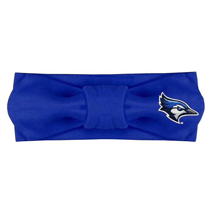 Creative Knitwear Creighton Bluejays Infant Girls Royal Solid Hair Knot Headband Embroidered Logo - Size Newborn - 4T