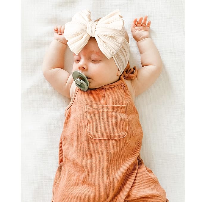 Niceye Handmade Baby Headbands Soft Stretchy Nylon Hair Bands with Bows for Newborn Infant Baby Toddler