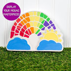 Creative Roots Paint Your Own Rainbow Stepping Stone Craft Kits for Kids, Ceramics to Paint, Ages 6+