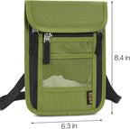 Neck Wallet Lightweight RFID Blocking Waterproof Travel Pouch for Women Men