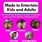 50 Family Activities - Adventure Scratch Off Cards - Family Date Night Ideas - Gift Basket Games for Kids and Adults - Surprise Book of Fun Challenge - Experience Gift for Kids