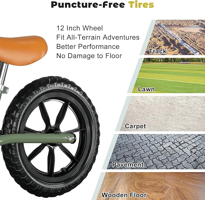 Toddler Balance Bike Toys for 2 to 5 Year Old Girls Boys Adjustable Seat and Handlebar No-Pedal Training Bike Best Gifts for Kids