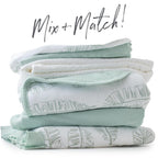 HonestBaby Unisex-Baby Fitted Crib Sheets Set Standard Mattress, 100% Organic Cotton Baby Boys, Girls, Neutral, 1 Pack - SAGE, One Size