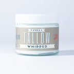 Whipped Tallow 2oz - All Natural Face Cream + Whole Body Moisturizer for Dry Skin - Made With Scented Oil Blend - No Preservatives, Parabens or Seed Oils - USA Made (Vanilla)