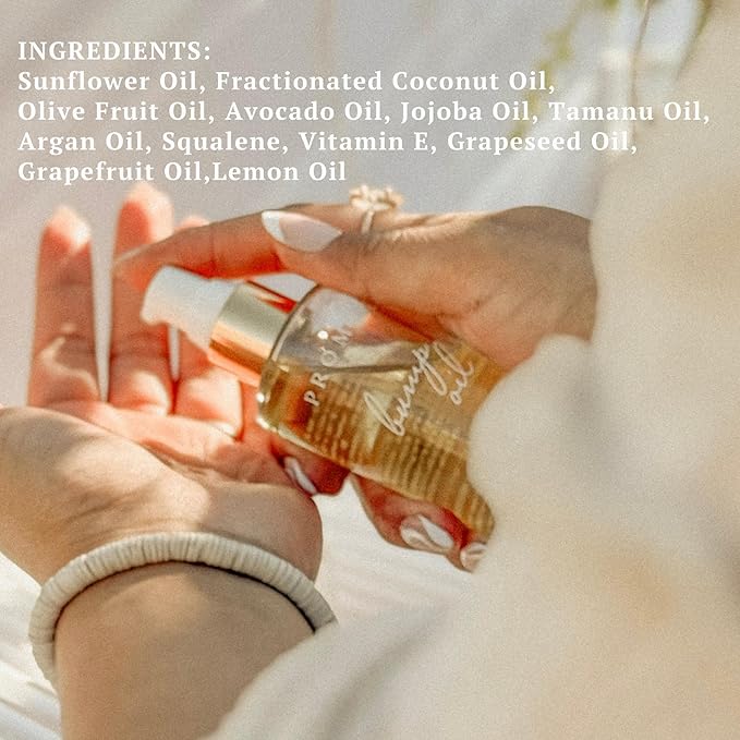 Promise Stretch Mark Prevention Bump Oil, Defense + Repair, Clean Pregnancy Skincare, Non-Toxic, Pregnancy Belly Oil, Vegan, Fast Drying