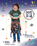 HappyVk- Backpack with Leash for Kids-Anti Lost Walking Toddler Leash-Dinosaur design-for 1-4 Years Old Boys, Girls