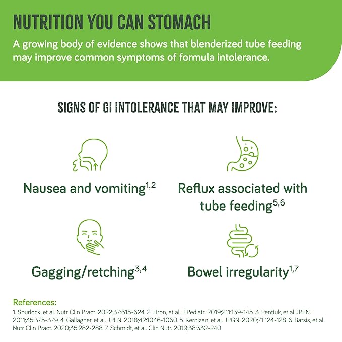 Real Food Blends Select Chicken, Zucchini & Potatoes – Pureed Food Meal for Feeding Tubes, 9.4 oz Pouch (Pack of 12 Pouches)