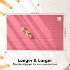 KeaBabies Organic Cotton Burp Cloths Baby Girl, Boy - 6-Pack Large Burping Clothes for Babies, Spit Up Rags, Super Soft & Absorbent Newborn Wash Towels, Gender Neutral, Non-Shrink (Stria, Rosewood)