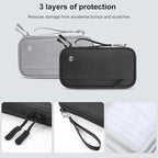 Passport Holder Family RFID Blocking Passport Wallet, RFID Travel Document Organizer for Women Waterproof Passport Wallet, Men Portable Case for Cards Credit Cards with Lanyard (Black-Medium)