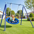 50-Inch Saucer Swing for Kids & Adults - Heavy-Duty 600 lbs Capacity, Indoor & Outdoor Use, Easy Assembly, for Outdoor Fun & Autism Relaxation