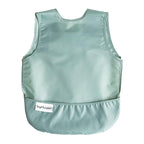Tiny Twinkle Mess Proof Baby Bib - Waterproof & Lightweight Baby-Led Weaning Apron | 100% Recycled Polyester, Easy Clean & Machine Washable (Sage Green, Small 6-24 Months)