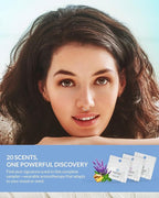 Essence Nasal Diffuser Ring Try-All Sample Pack - 20 Essential Oil Nose Ring Inhalers for Focus, Calm & Mood Support - Find Your Signature Wearable Aromatherapy Scent for Travel, Work & Self-Care