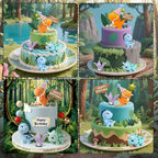 20pcs Dinosaur Cake Topper Set with Dinosaur Eggs - Reusable Dinosaur Cake Decorations，Dinosaur Birthday Decorations for Boys & Girls (Dinosaur Cupcake Toppers, Happy Birthday Cake Accessories)