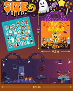 Benresive Reusable Sticker Books for Kids 2-4, Sticker Books for Toddlers 1-3 2-4, Toddler Travel Toys Activities Crafts Gifts - Halloween