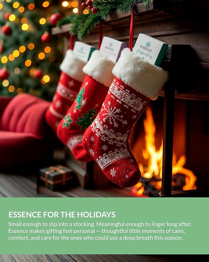 Essence Nasal Diffuser Custom Blends Bundle – Essential Oil Silicone Nose Rings for Energy, Immunity, Stress & Allergy Relief – Wearable Aromatherapy for Daily Wellness & Relaxation