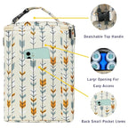 Breastmilk Cooler Bag with Ice Pack Fits 4 Baby Bottles Up to 9 Ounce Insulated Baby Bottle Bag Breast Milk Cooler on The Go with Strap Baby Bottle Cooler Bag for Nursing Mom Daycare or Travel