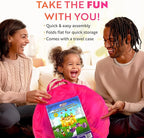 Playz 5pc Kids' Play Tents & Tunnels - Ball Pit for Toddlers, Basketball Hoop, Crawling Tubes, Pop-Up Playhouses, Baby Obstacle Course for Indoor or Outdoor Use