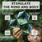 Shashibo Limited Edition Gartel Shape Shifting Box - Award-Winning, Patented Fidget Cube w/ 36 Rare Earth Magnets - Designed by Digital Art Pioneer Laurence Gartel (4 Pack)