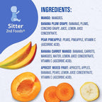 Gerber Stage 2 Baby Food, Tropical Adventure Puree Tubs, No Added Colors or Flavors, Baby Puree, Variety 32-Pack