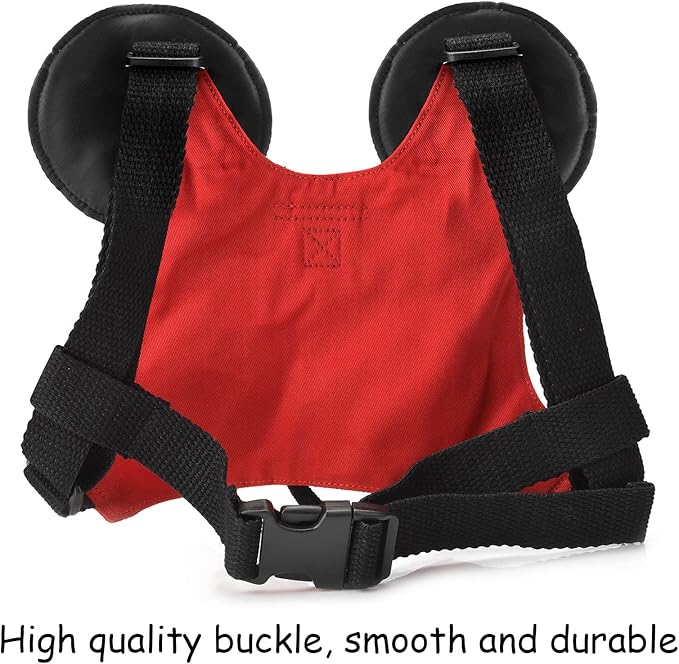 Toddler Leash & Harness, Child Anti Lost Leash Baby Cute Safety Harness Belt Strap Hold Kids Close While Walking For Boys and Girls(Red)