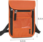 Neck Wallet Lightweight RFID Blocking Waterproof Travel Pouch for Women Men