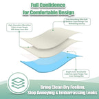 wegreeco Nursing Breast Pads (14 Pack) + Laundry Bag & Travel Storage Bag, 4.7 inch Option - Washable & Reusable Breastfeeding Nursing Pads (Peaceful, Large, Contoured Shape)