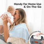 Organic Burp Cloths Baby Boy, Girl - 6-Pack Large Cotton Burping Cloths for Babies, Spit Up Rags, Super Absorbent, Ultra Soft Newborn Rag, Gender Neutral, Machine Washable, Durable(Constellation)