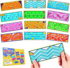 12-Pack Sensory Maze Fidget Toys for Kids & Adults: Quiet Squishy Calming Tools for Autism Children - Anxiety Fidgets for Travel & Office - Classroom Must Haves & Treasure Rewards Party Favors