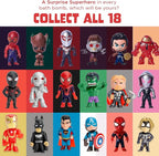 Superhero Bath Bombs for Kids with Surprise Toys Inside (6 Pack) - Large Bubble Bomb Fizzies for Boys, Girls, & Toddlers - Fruity Scents, Relaxing Aromas, Made in USA, Birthday Gift by Two Sisters