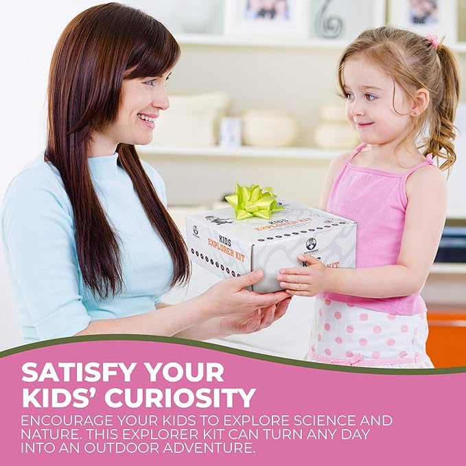 Kids Explorer Kit with Safari Vest & Hat for 3-12 Year Old Boys & Girls - Safari Costume Kids, Zoo Keeper, Paleontologist & More - Giftable STEM Outdoor Explorer + Bug Ebook