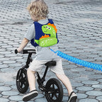 Accmor Toddler Harness Leash, Cute Dinosaur Kids Harness Children Leash with Anti Lost Wrist Link for Outdoor Travel, Adorable Child Leash Walking Harness Wristband Assistant Strap for Baby Ages1-4