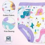 MooMoo Baby Potty Training Underwear 10 Packs Absorbent Toddler Training Pants for Boys and Girls Cotton Pee Pants 2T-9T