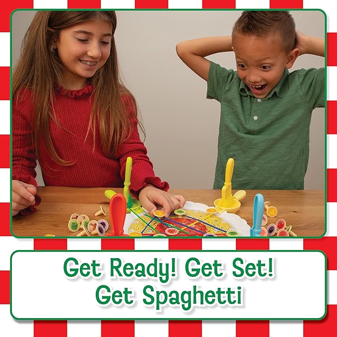 PlayMonster Ready Set Spaghetti Board Game – Kids Games, Family Game, Multi-Player, Board Games for Family Night, Preschool Toys, Hand-Eye-Coordination Game, Ages 6+