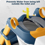 Potty Training Seat, Upgrade Toddler Toilet Seat for Kids Boys Girls, 2 in 1 Potty Training Toilet for Kids, Splash Guard Anti-Slip Pad Step Stool（Upgraded Cushion）