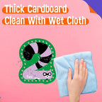 10 Pieces Number Lacing Cards, 0-9 Double Sided Sewing Cards with 10 Colorful Laces, Imagination Development Lacing Toys Games for Children Educational and Learning Activity