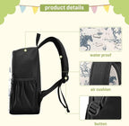 Western Cowboy Toddler Backpack Waterproof Mini Backpack Boys/Girls Cute Kindergarten Pre School Bags 13 Inch