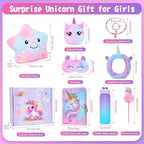 Cherry Tale Unicorn Gifts for Girls Age 6-8, Kids Unicorn Toys Set with Light Up Star Pillow Diary Headband Eye Mask Christmas Birthday Gifts for Little Girls Age 4 5 6 7 8 9 10
