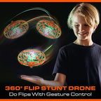 Force1 Scoot Skeet Mini Drone Electronic Shooting Game for Kids (Drone Only)- Hand Drones for Kids Compatible with Scoot Skeet LED Blaster, Electronic Target Game Indoor Flying Ball Drone Toy (Orange)