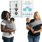 Plus-Size Original Baby K'tan Baby Carrier: #1 Easy Pre-Wrapped, Slip-On, No Rings, No Buckles | 5 in 1 Baby Sling Gift | Hands Free Infant Wrap - Newborn to Toddler up to 35lb Women 22-24, Men 47-52